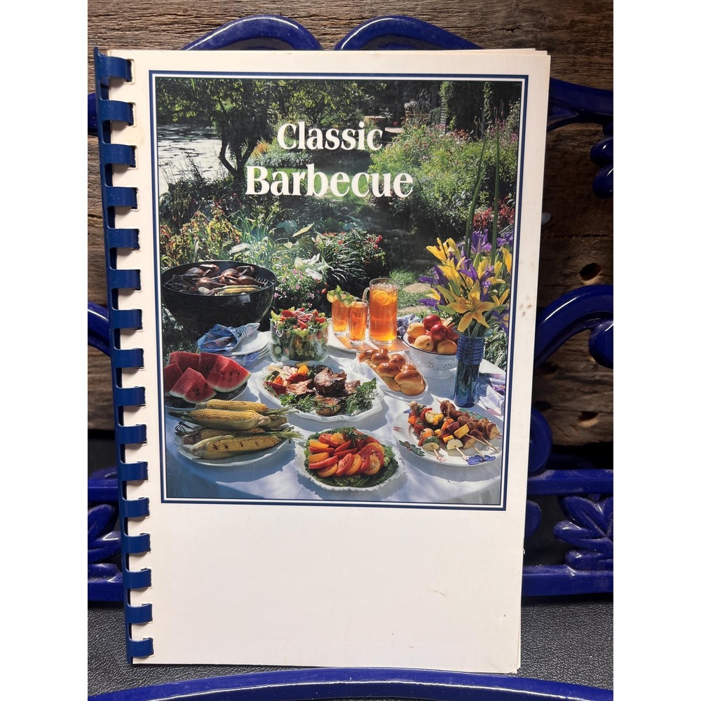 Classic Barbecue Spiral Community compilation cookbook Vintage 1994